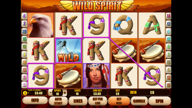Игровой интерфейс Wild Spirit 10
