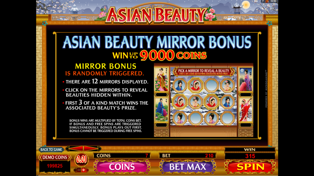 Характеристики слота Asian Beauty 5